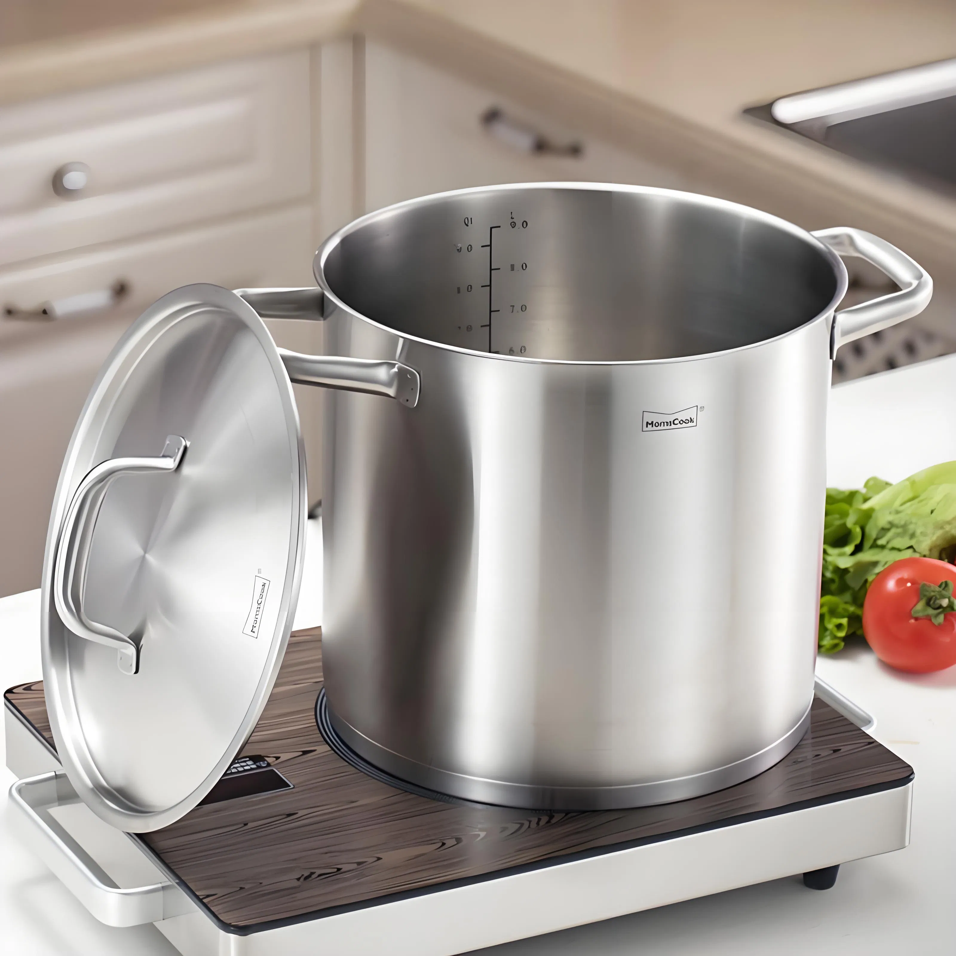 Heavy-Duty Stainless Steel Stock Pot for Boiling and Stewing