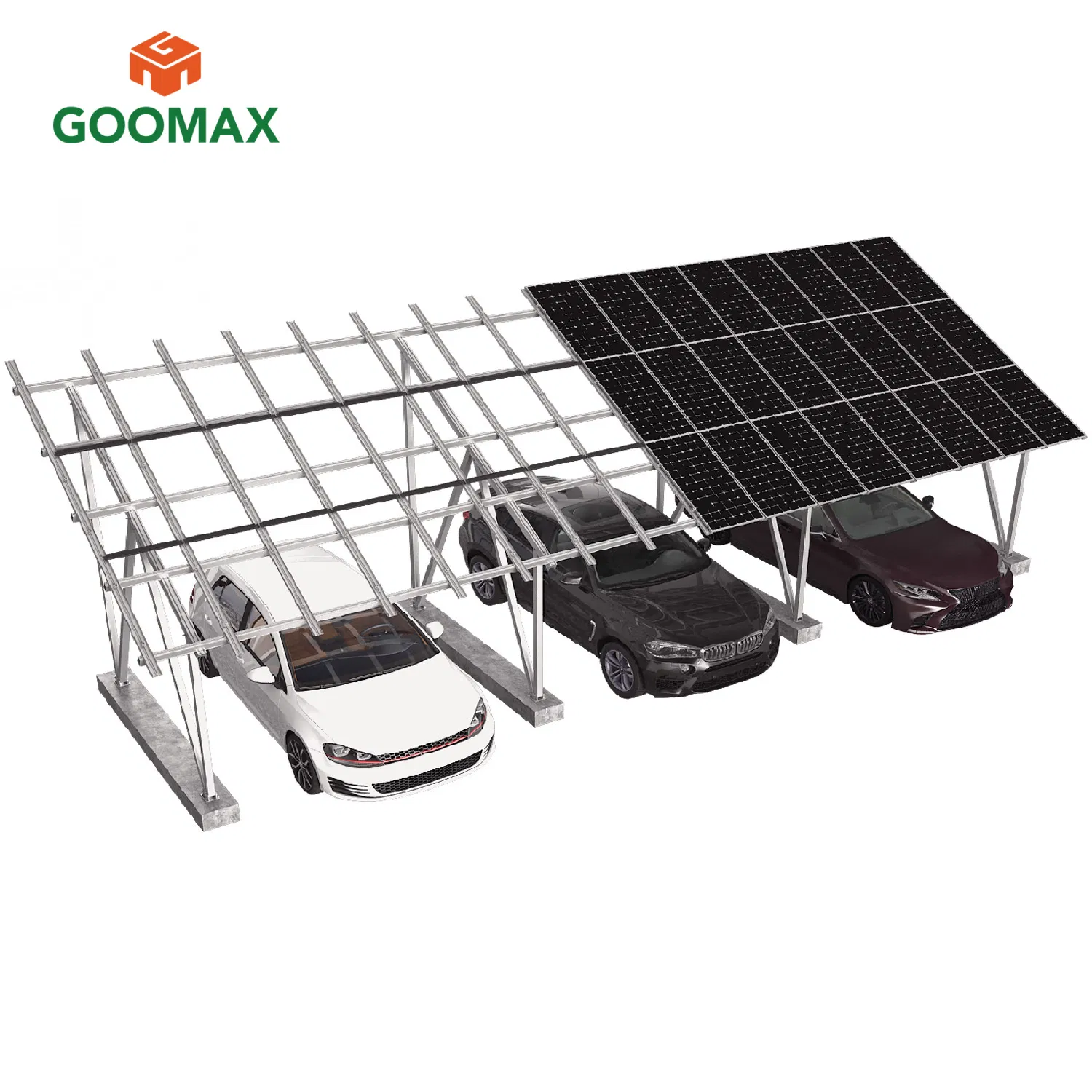 Solar Carport Structure BIPV Waterproof Solar Carport