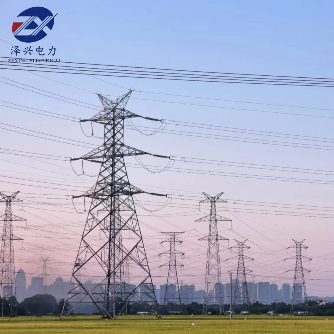 132kv-500kv Double Circuit Steel Transmission Tower
