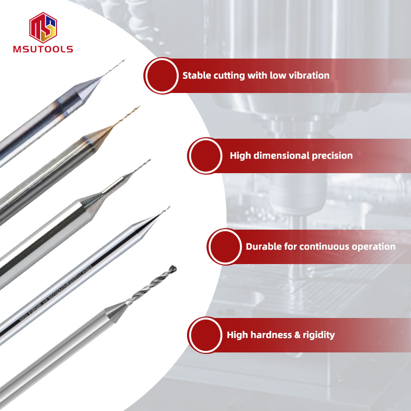 Tungsten Alloy PCB Micro Drill Bit Traight Shank Twist Drill for Precision Engraving