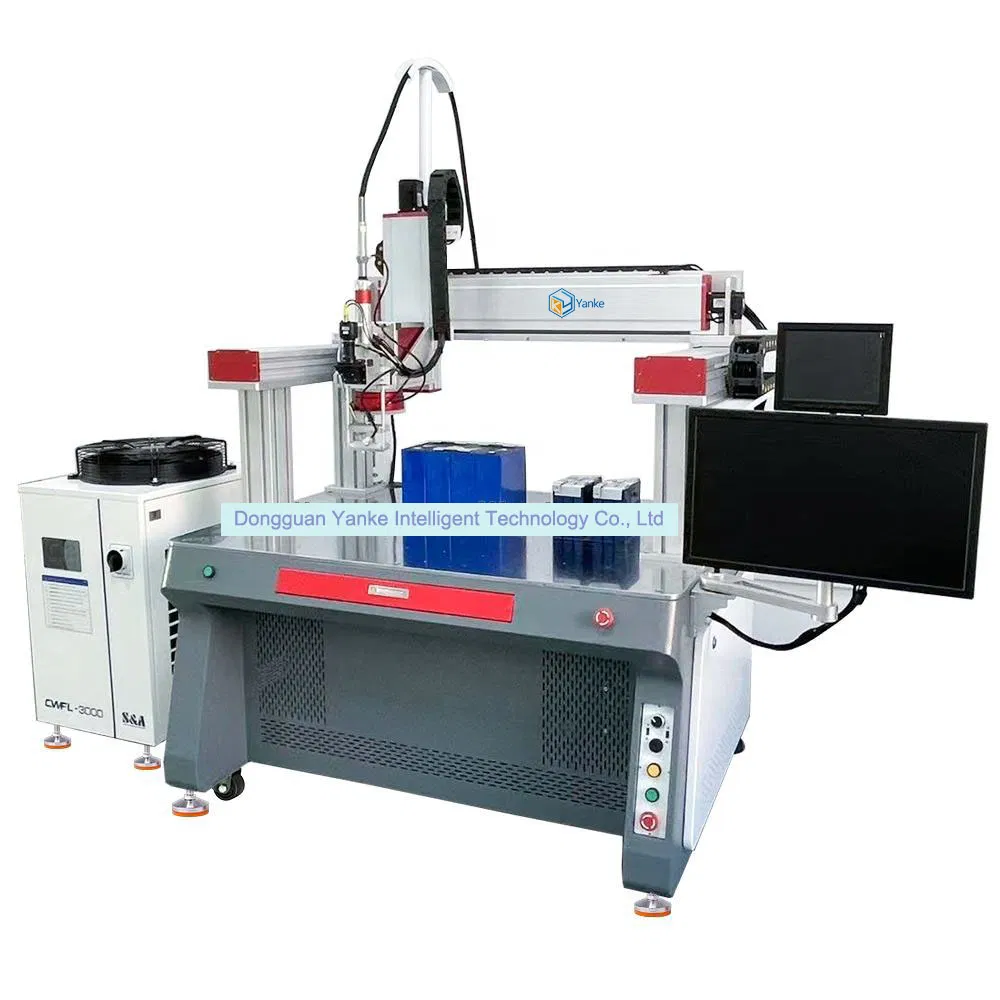 Square Battery Aluminum Nickel Busbar Automatic Laser Spot Welding Machine