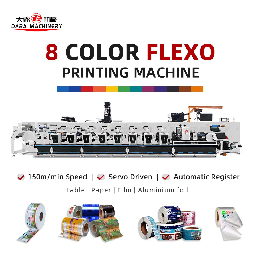 UV Curing Flexo Printed Press Label Printing Machine