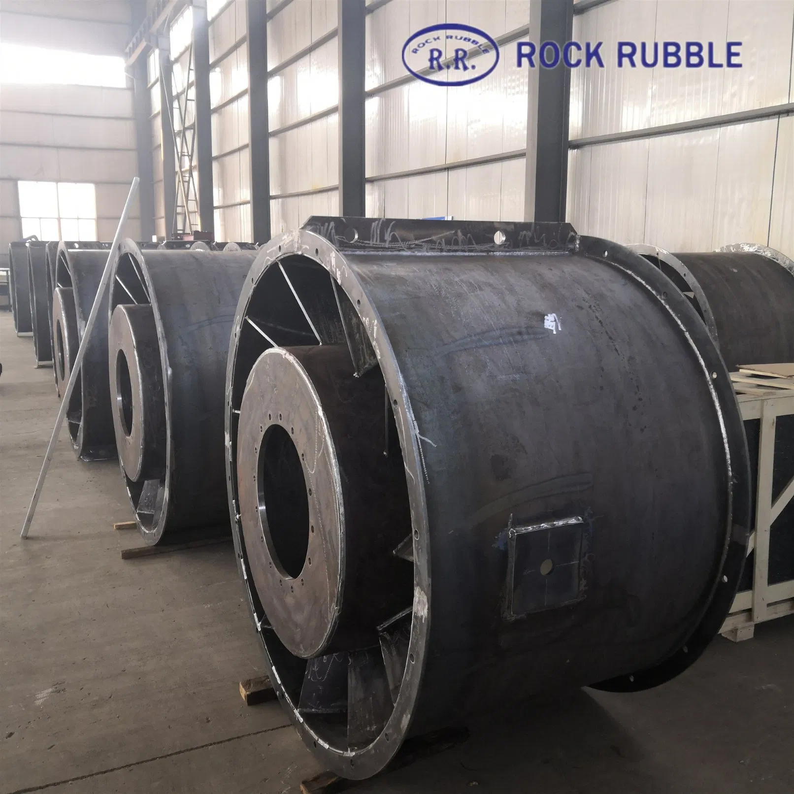Large Metal Steel Structure Fabrication Ventilation Fan Casing Laser Cutting