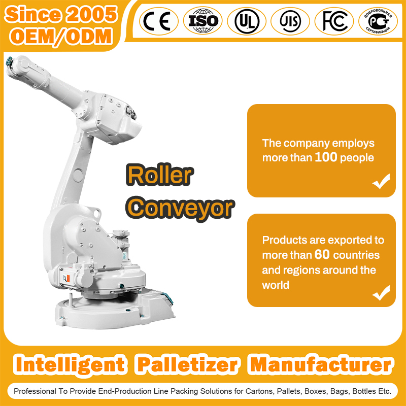 Robot Palletizer Manufacturer Customized Cartesian Single Column Low Level Palletizer