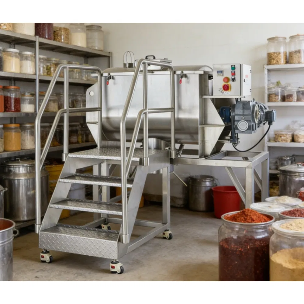 Stainless Steel Ribbon Type Sticky Wet Powder Mixer Machine for Pharmaceutical Powders