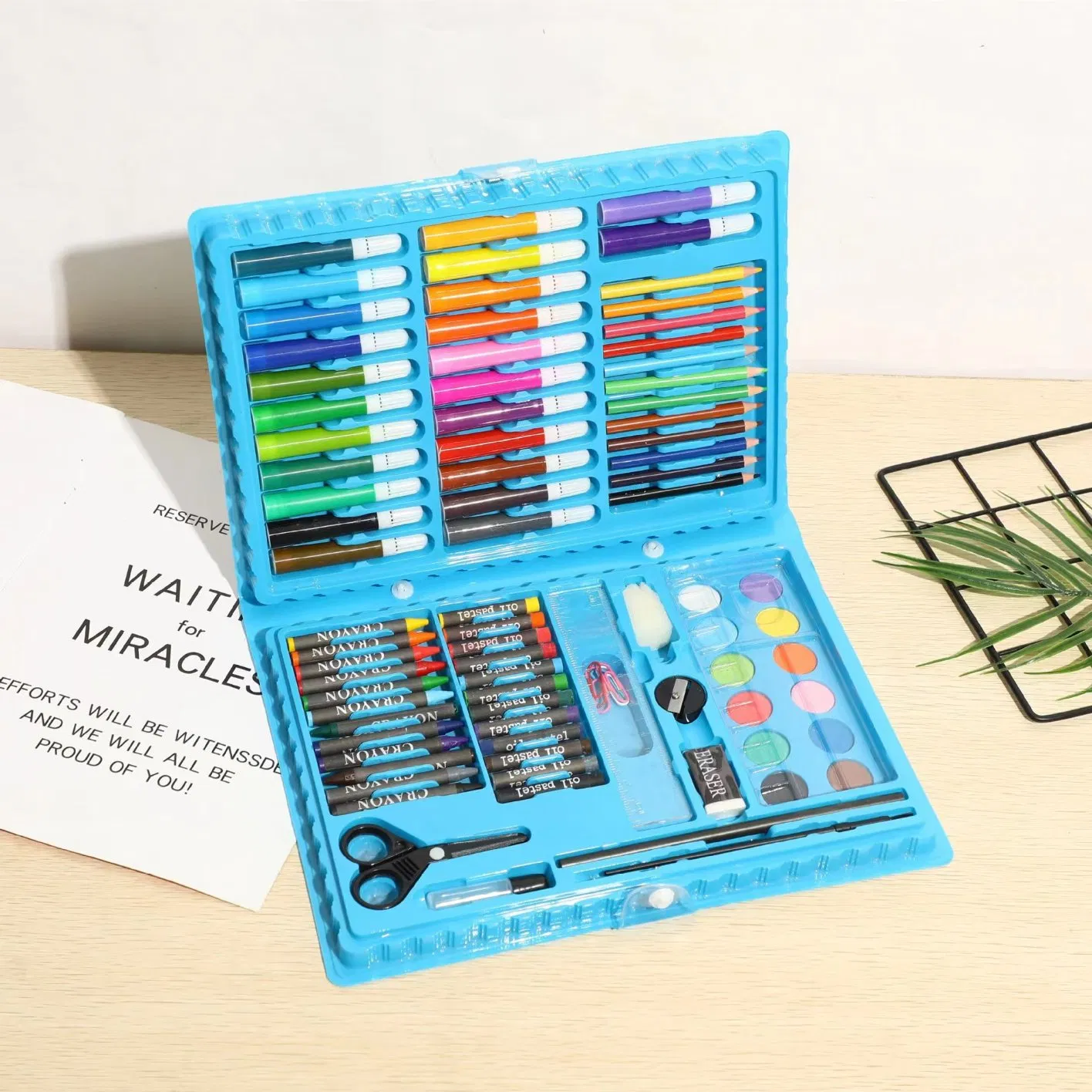 86PCS Children's Day Gift Water Color Pen Crayon Oil Pastel Painting Drawing Tool Art Set