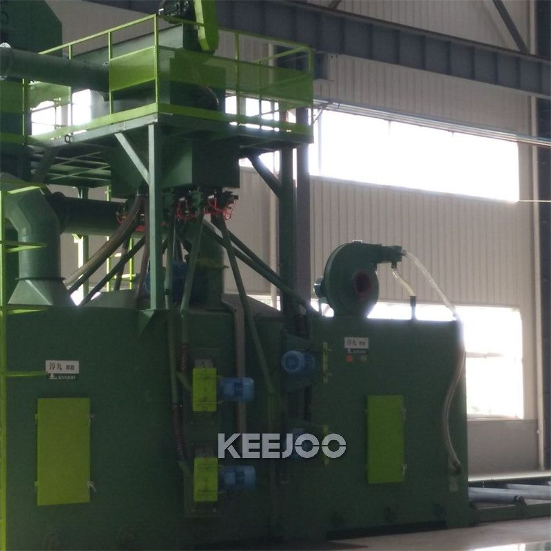 Roller Conveyor Shot Blasting Machine for H Beam Steel Structure
