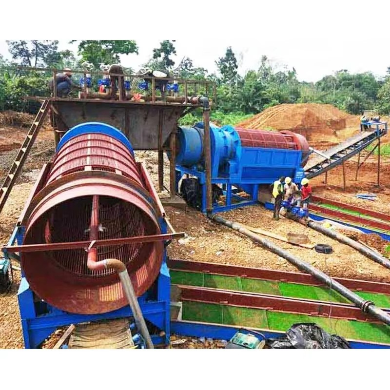 Portable Mobile Gold Washing Mining Trommel Scrubber for Gold Wash Plant
