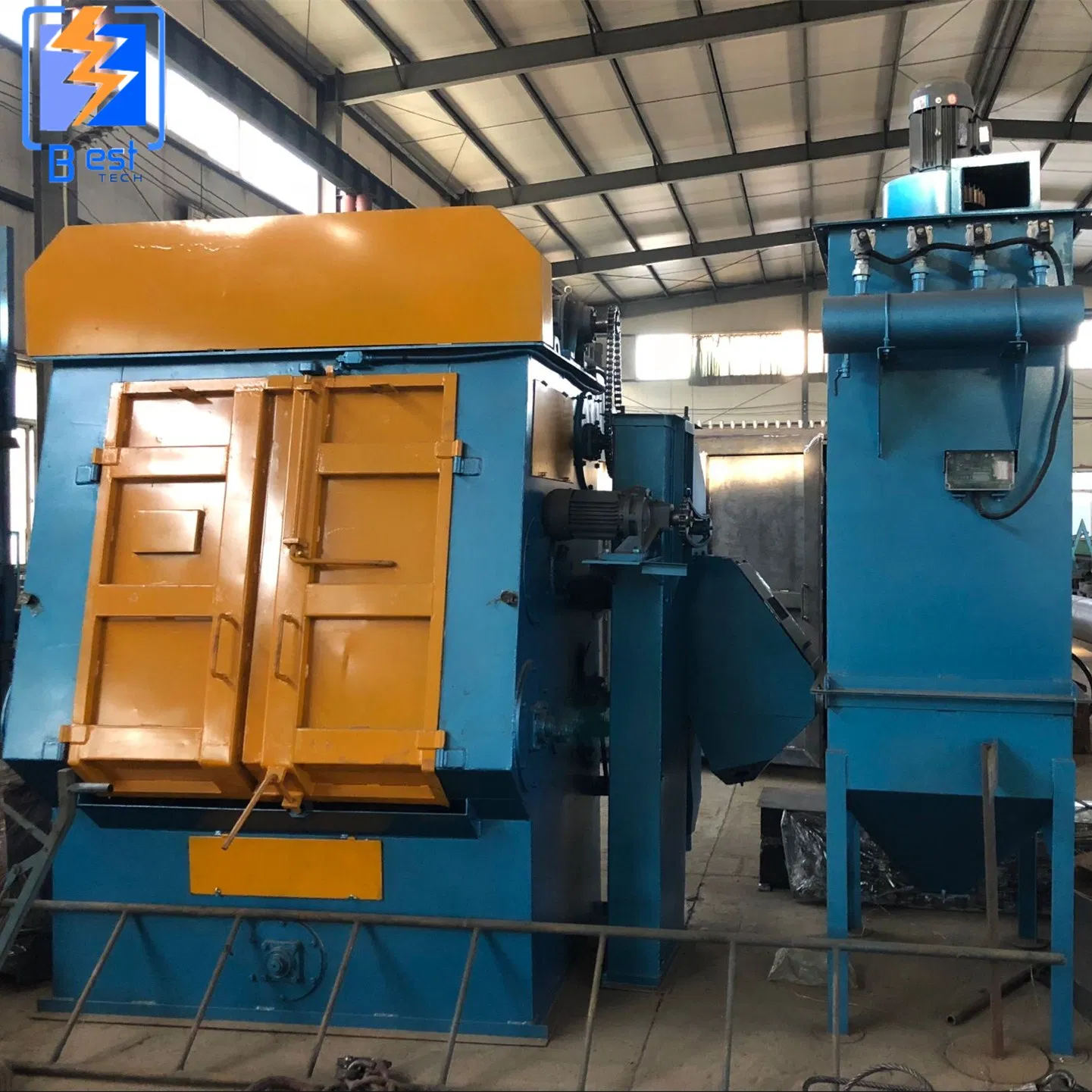 Tumbling Rubber Belt Shot Blasting Machine for Casting and Forging Parts