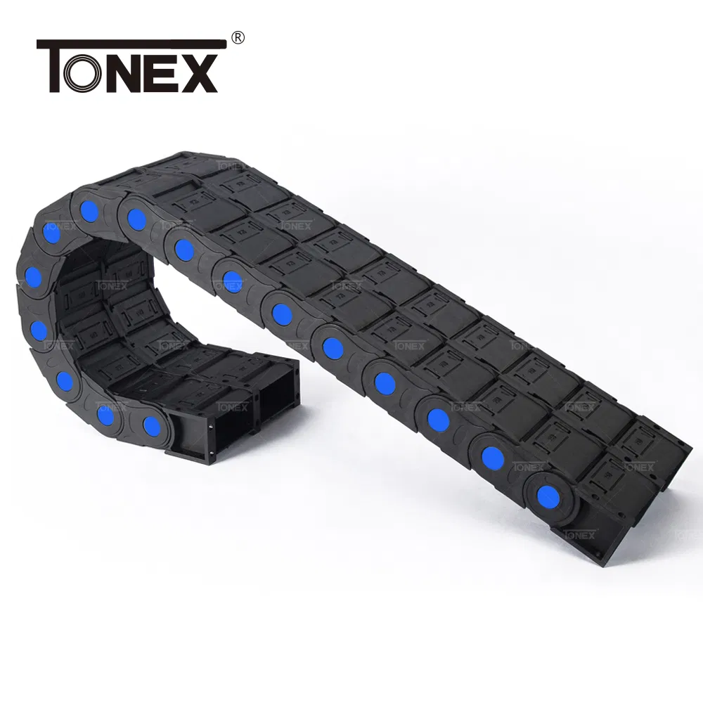 Semi-Closed/Full Close Energy Chain Made of Durable Nylon66 Material Wire Track
