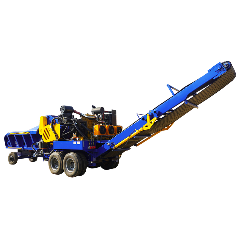 High Configuration Powerful Performance Wheeled Diesel Mobile Wood Chipper
