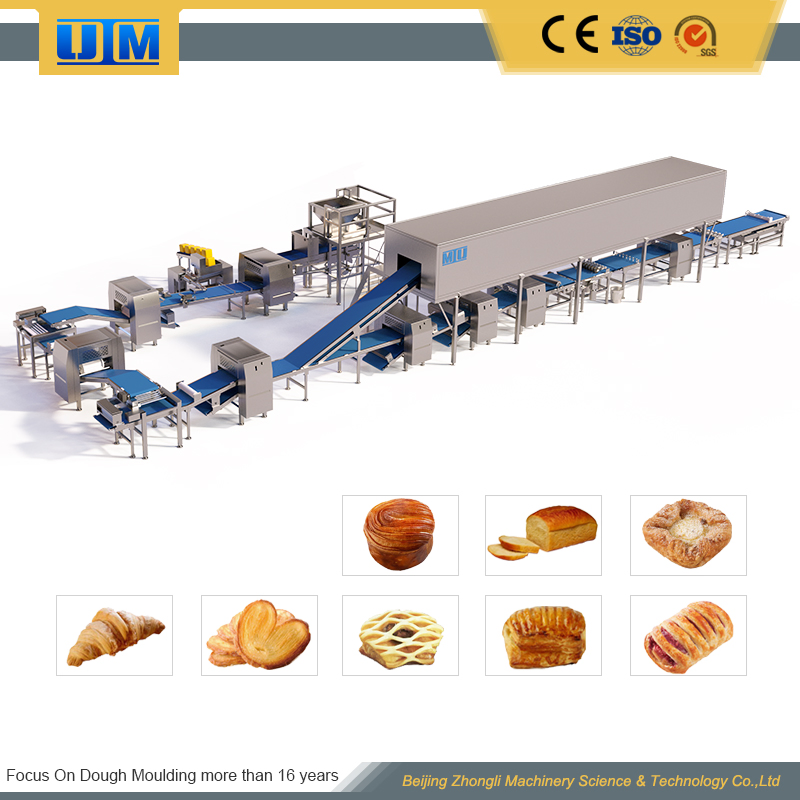Automatic Croissant Production Line Commercial Lamination Making Equipment