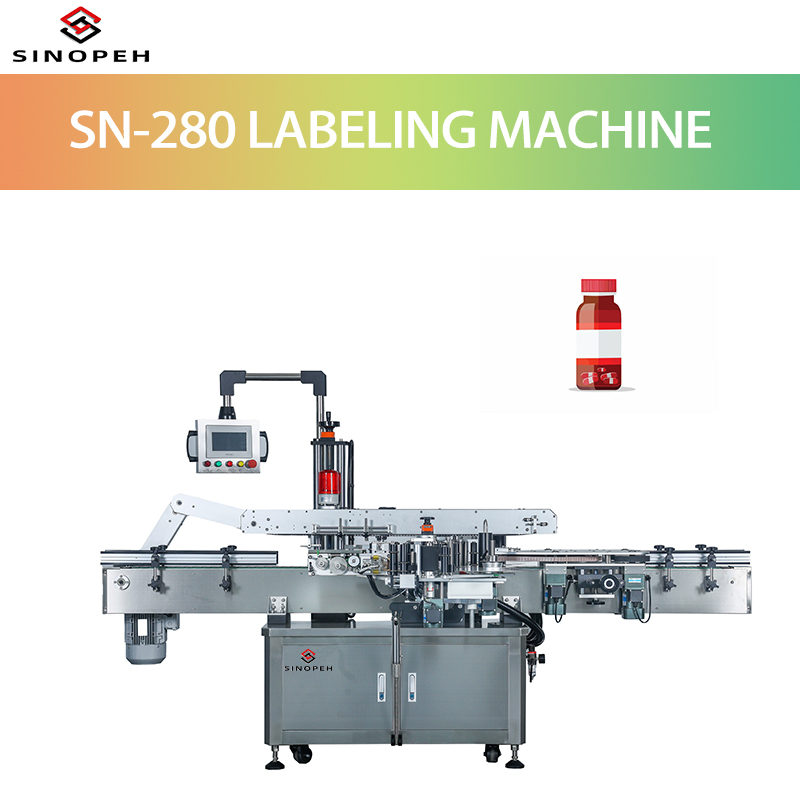 Fully Automatic Round Bottle Self Adhesive Labeling Machine for Cosmetic Cream