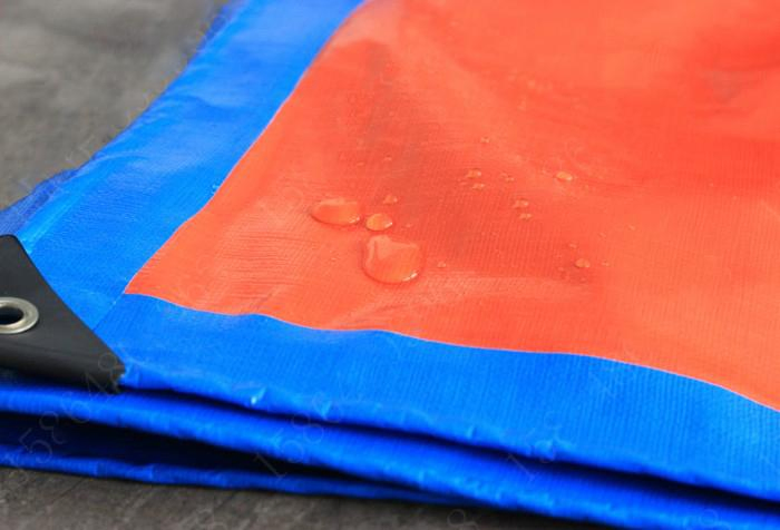 Lurun Waterproof Plastic Blue/Orange PE Tarpaulin Truck Cover for Outdoor