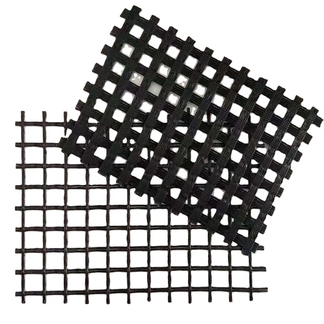 Coated Fiberglass Geogrid with Nonwoven for Road Asphalt Layer Reinforcement
