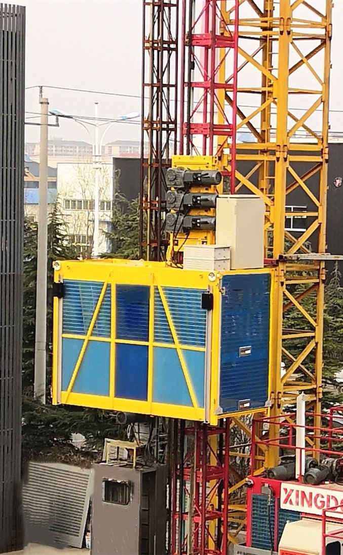 Multi Function Construction Hoist Rack and Pinion Lift Passenger Materials Elevator