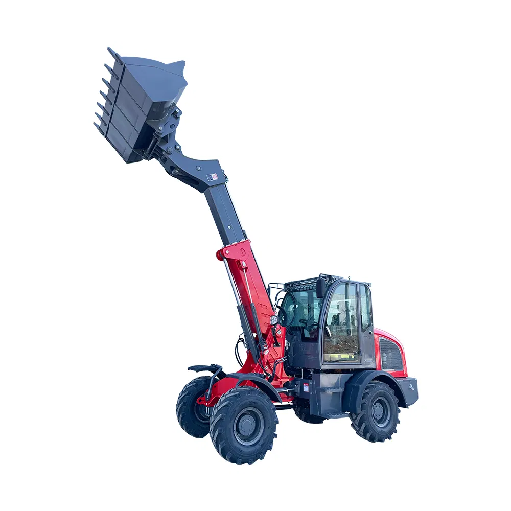 Mini Small Telescopic Loader 4.3m 1.8t Center Swing Frame Wheel
