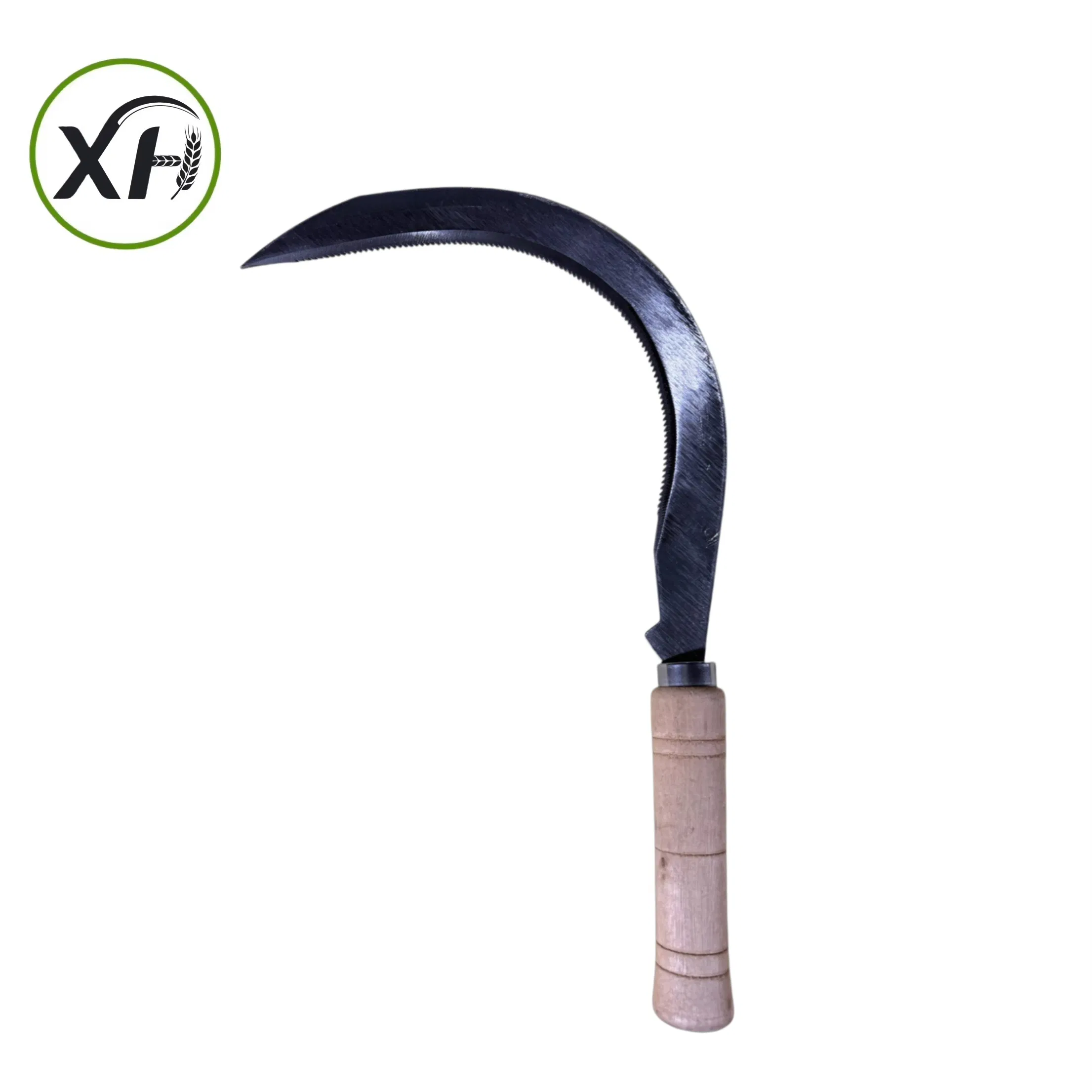 34'' Carbon Steel Curved Sickle with Wooden Handle