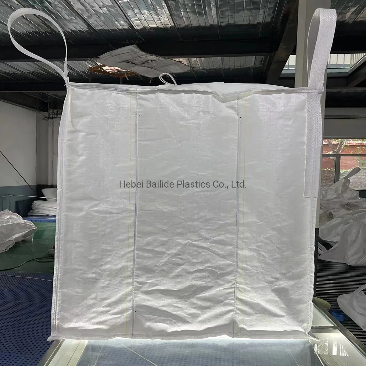 1000kg Baffle PP Jumbo Bag FIBC UV Coated Super Sack Bulk Bag 1ton Big Bag 1500kg Sling Tote Bag