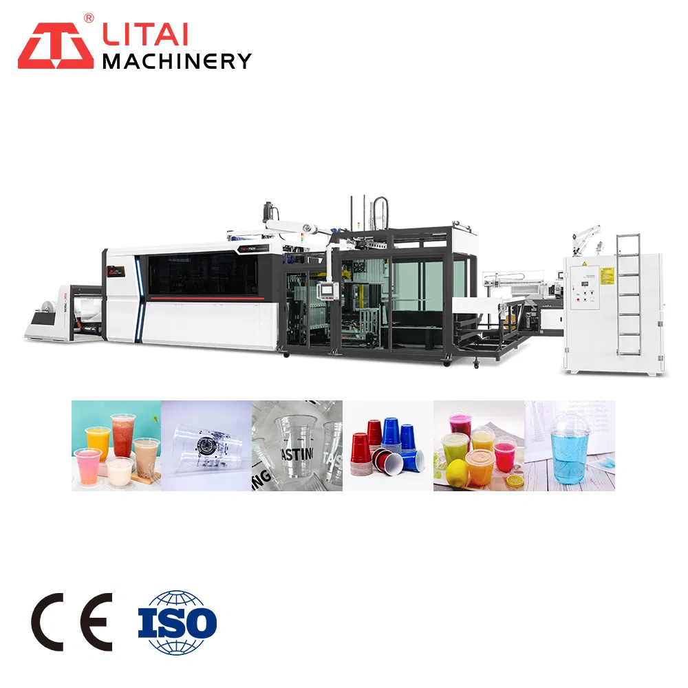 Fully Automatic Thermoformer Plastic Cake Box Machinery Plastic Tray Making Machine Food Container Machine