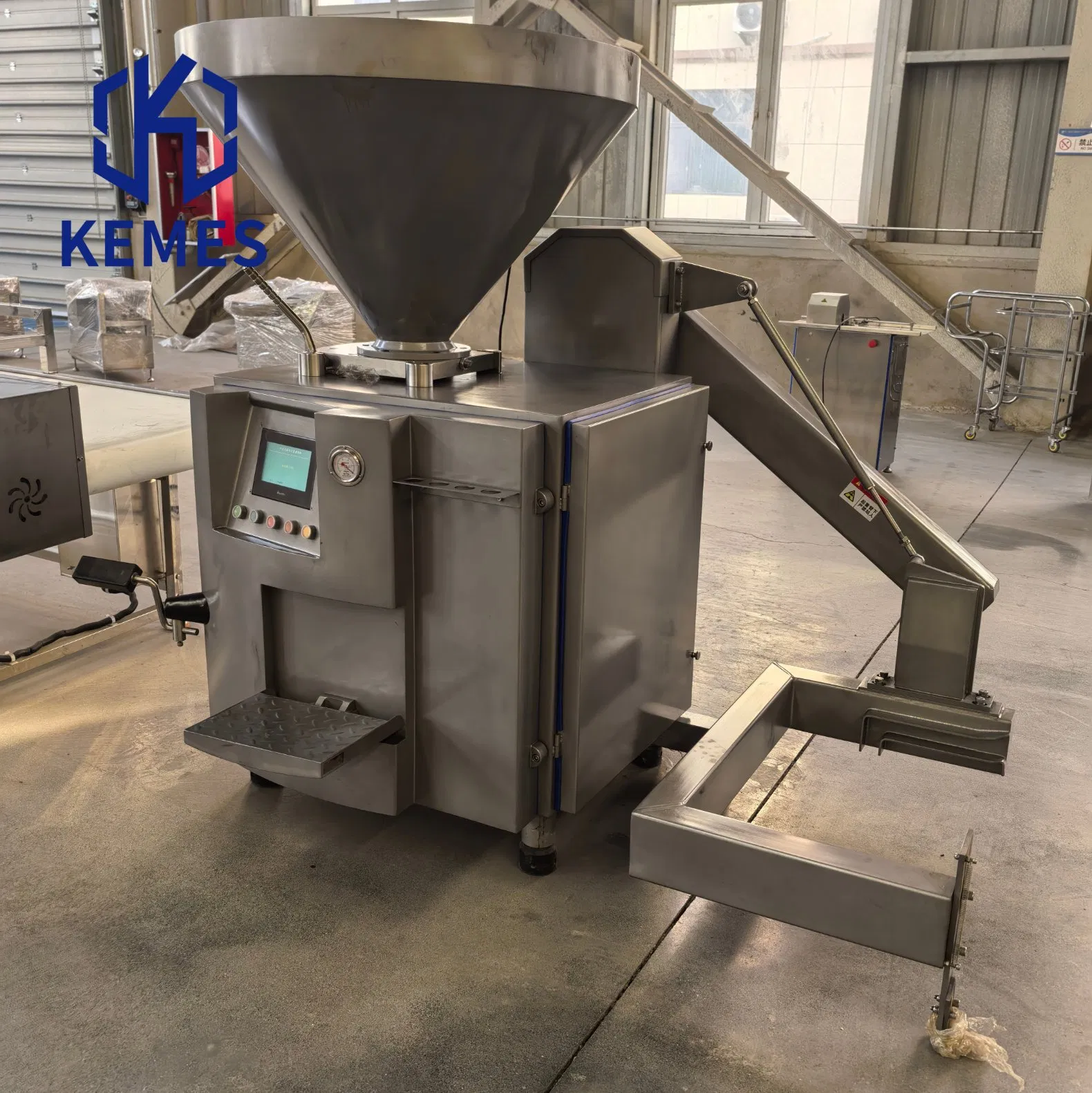 Electric Automatic Vacuum Filler Meat Quantitative Filling Machine Sausage Stuffer Commercial Use