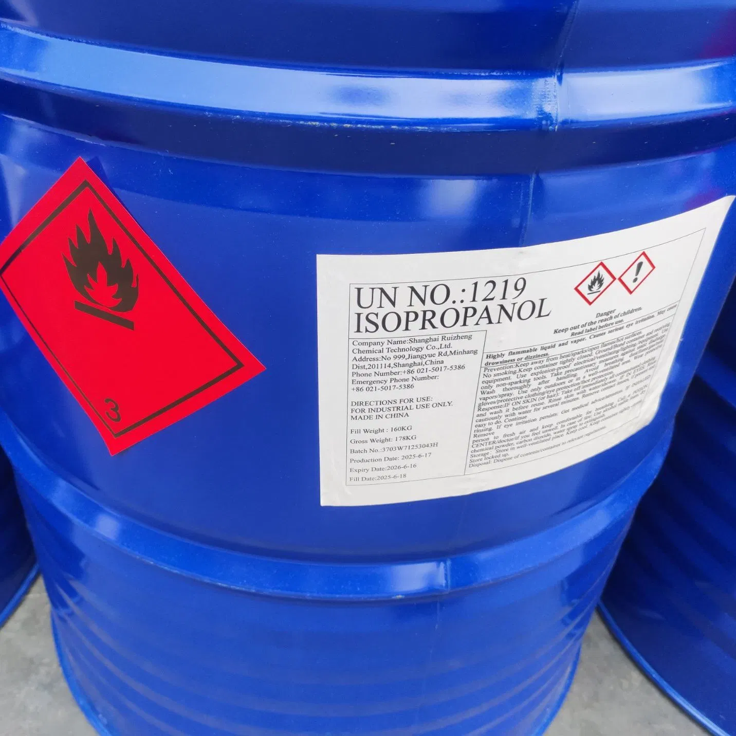 Isopropyl Alcohol / IPA CAS 67-63-0 for Industrial Use