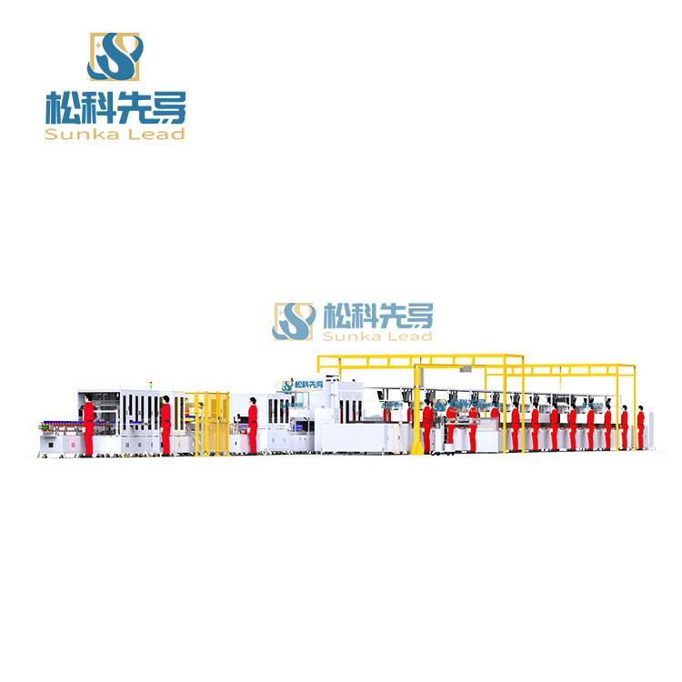 Semi-Automatic Prismatic Lithium Battery Pack Assembly Line