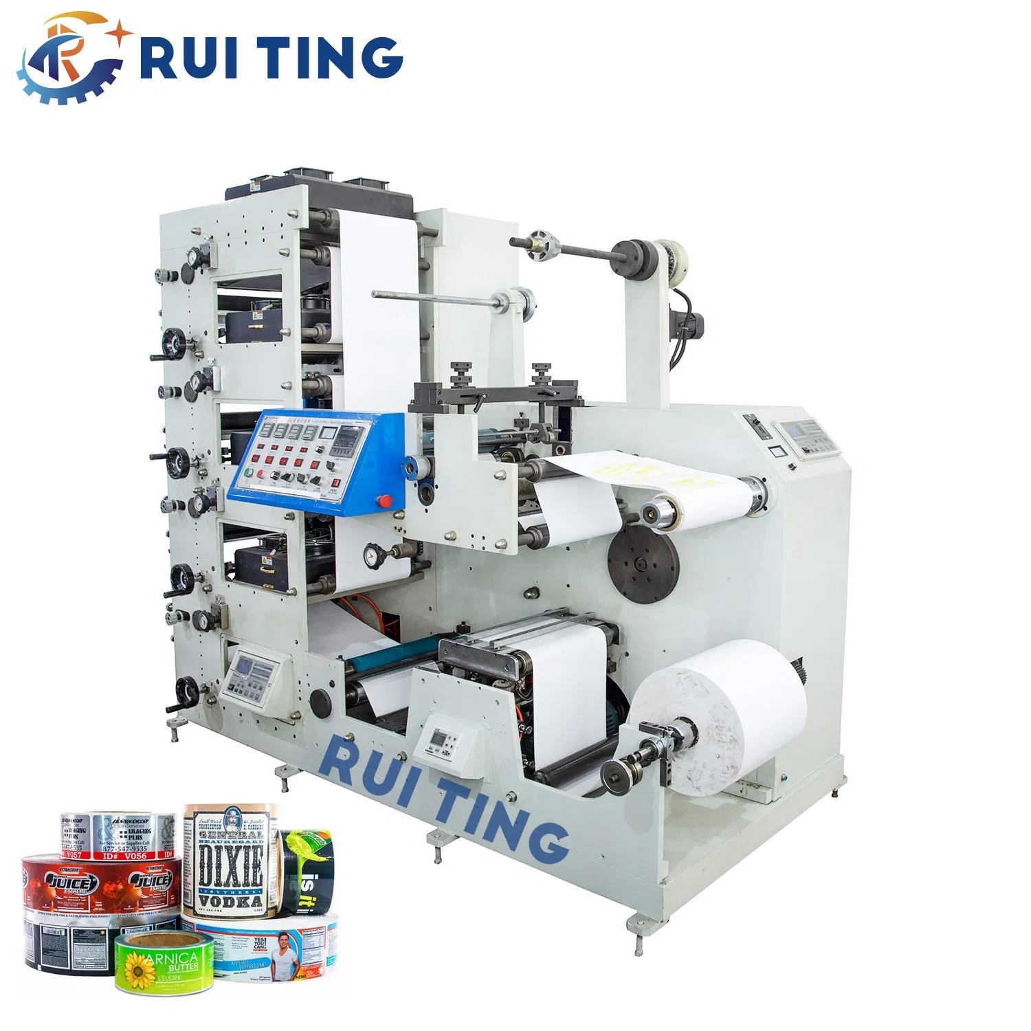 Label Flexographic Printing Machine with Rotary Die Cut