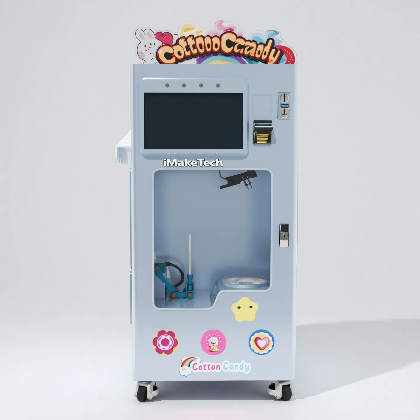 Commercial Cotton Candy Maker Automatic Vending Machine